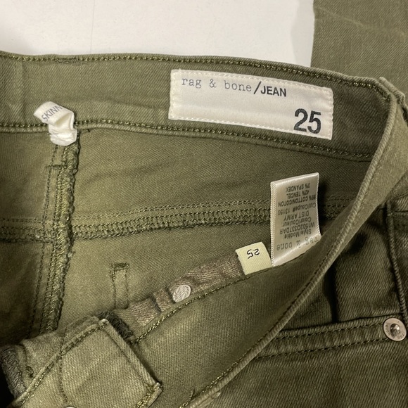 Rag & bone army green skinny jean - Picture 4 of 4